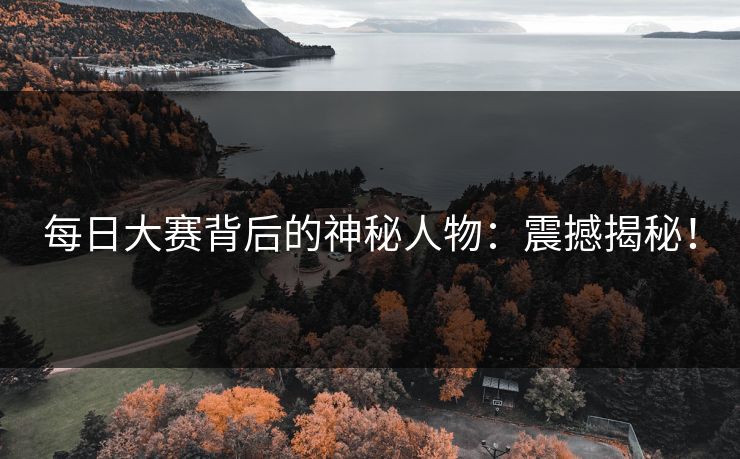 每日大赛背后的神秘人物：震撼揭秘！